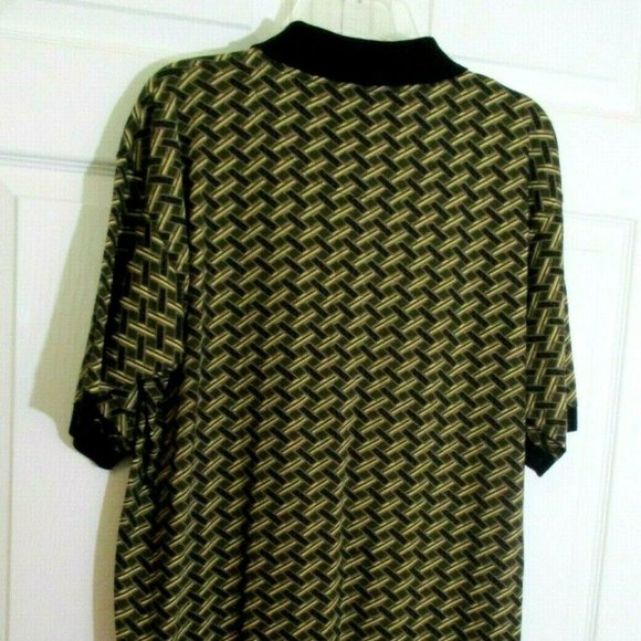Intl Trading Co Mens Golf Polo Shirt sz L Olive Green Black NWT - Picture 6 of 8